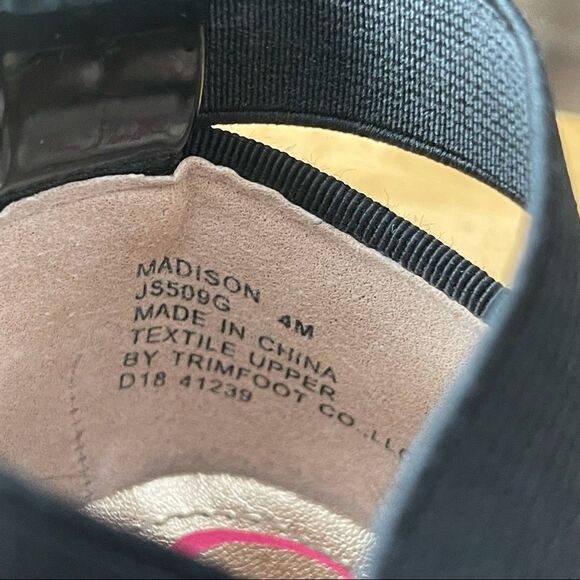 Jessica Simpson Madison Animal Print Crisscross Ankle Ballet Flat Shoes Sz 4M - Picture 11 of 14